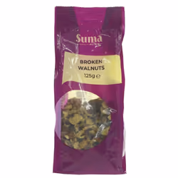 Suma Walnuts - light amber quarters -125g ( pack of 6 )