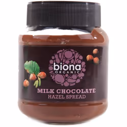Biona Milk Choc Hazel Spread - organic 350g ( Pack of 6 )