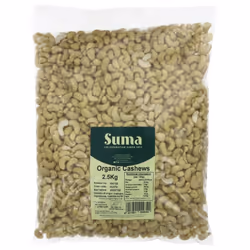 Suma Cashew Nuts - Whole Organic - 2.5 kg ( pack of 1 )