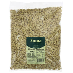 Suma Cashew Nuts - Whole Organic - 2.5 kg ( pack of 1 )