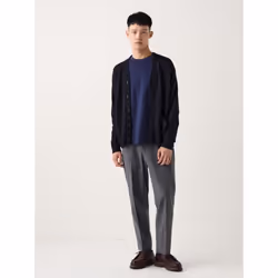 Uniqlo Japan Smart Ankle Pants  Wool Like  Standard Length 64.5 70.5cm - 06 GRAY/4XL