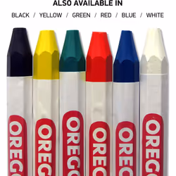 Oregon 295364 Multi Surface Marking Crayon - White (Pack of 12)