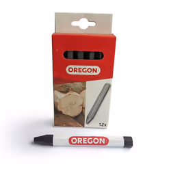 Oregon 295365 Multi Surface Marking Crayon - Black (Pack of 12)