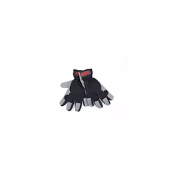 Leather Work Gloves, Stretch Leather Gloves with Adjustable Wrist & Fabric Mesh, Indoor & Outdoor PPE Gloves for Men & Women, ...