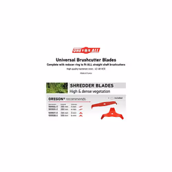 Universal Mulching Brushcutter Blade 2 Tooth Shredder Blade for Thick High  Dense Vegetation 4mm Thick Hardened Steel Fits Stihl Husqvarna Mitox Echo - Additional view 7
