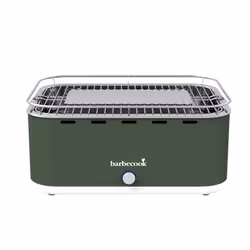 Barbecook Carlo Army Green, Grill, Charcoal (fuel), Balcone, Indoor, Tabletop, Grate, Green, Satin steel