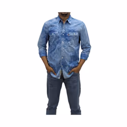 LEVI'S Mens Jackson Worker Shirt - Sky Blue, L