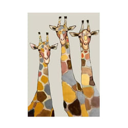 Giraffes with Sunglasses Funny Art Posters And Prints Black And White Animals Canvas Paintings on the Wall Art Pictures Cu - ivory, 20x30cm with frame