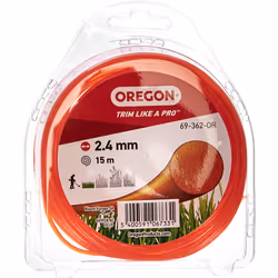 Oregon Round strimmer Line/Wire for Grass strimmers, Universal Replacement Line Fits All Standard strimmer Heads, 2.4 mm x 15 ...