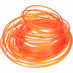 Oregon Round strimmer Line/Wire for Grass strimmers, Universal Replacement Line Fits All Standard strimmer Heads, 2.4 mm x 15 m, Orange (69-362-OR)