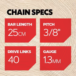 Oregon 3-Pack Pole Saw Chains for 10-Inch (25 cm) Bar - 40 Drive Links â low-kickback chain fits Black & Decker, Ryobi and More