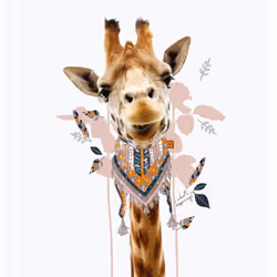 Giraffes with Sunglasses Funny Art Posters And Prints Black And White Animals Canvas Paintings on the Wall Art Pictures Cua - ...