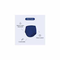Men's Pants Plus Medium, 28 Count (4 Packs of 7), Blue