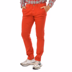 PantalÃ³n Chino Slim Fit N0yhtl Para Hombre - red, 35-USA
