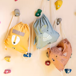 TRIXIE Mr. Dino backpack Drawstring bag Green Cotton, Viscose - Additional view 2