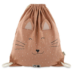TRIXIE Mrs. Cat backpack Drawstring bag Pink Cotton, Viscose
