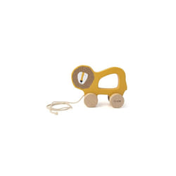 Mr. Lion Pull Along Toy - FSC-Certified Wood - 12m+, Yellow