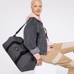 Eastpak Stand + Black Denim Nylon, Polyester Grey Unisex Cross body bag - Additional view 7