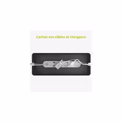 Cable tidy box - Keep your cable tidy, Large (41 x 13 x 16 cm), Waterproof, Non-slip - Cable management box, Cable box, Extension lead cover box,