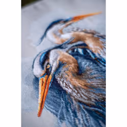 LanArte Counted Cross Stitch Kit 14.4"X17.2"-Great Blue Herons (14 Count) -V0185890