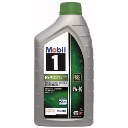 Engine oil; MOBIL; 1 ESP; 5W-30 1; for AUDI, MERCEDES-BENZ, BMW, ALFA ROMEO, CHRYSLER