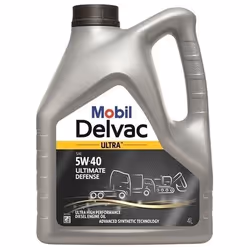 Engine oil; MOBIL; Delvac Ultra Ultimate Defense; 5W-40 4; for MERCEDES-BENZ, TOYOTA, NISSAN, ISUZU, MITSUBISHI
