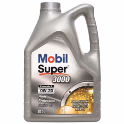 Engine oil; MOBIL; Super 3000 Formula P; 0W-20 5 Full Synthetic Oil; for BMW, VAUXHALL, TOYOTA, MAZDA, MERCEDES-BENZ