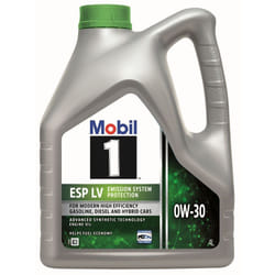 Mobil 1 ESP LV 0W-30 4l Engine oil 157778 BMW: 5 Saloon, 3 Saloon, 1 Hatchback, TOYOTA: Yaris III Hatchback, Yaris II Hatchback, Auris Hatchback