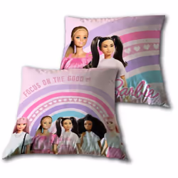 Barbie Doll Decorative Cushion 40 x 40 x 8 cm 100% COTTON