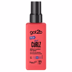 Schwarzkopf Gotcurlz Define & Protect Curl Spray, Hair spray, Women, All hair, 150 ml, Nourishing, Protection, Smoothing, Spr ...