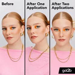 Glued 4 Brows & Edges Tinted Gel 2 in 1 16ml, Buildable Colour Dark Blonde to Brown, Screaming Hold Brow Gel, Eyebrow Gel for Long-Lasting Looks,
