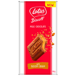 LOTUS Milk Chocolate with Biscoff Cream 180g (Pack of 17)