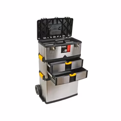 Perel OTBA4 small parts/tool box Black, Stainless steel, Yellow - Additional view 3