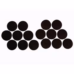 Perel DTF2, Black, Felt, Round, 2.5 cm, 16 pc(s), 270 g