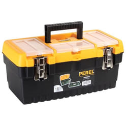 Perel OM16M small parts/tool box Black, Yellow