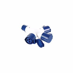 Perel ECEES1ÃÂ CEE 3ÃÂ Way Splitter, 1 CEE Input to 3 CEE Outputs, 230ÃÂ Volt