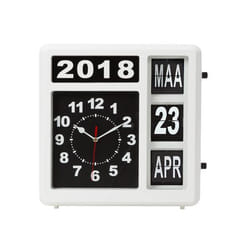 Velleman WC106 wall/table clock Mechanical clock Rectangle Black, White