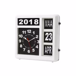 Velleman WC106 wall/table clock Mechanical clock Rectangle Black, White