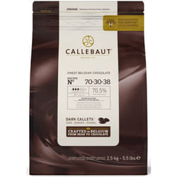 Callebaut 70% Extra Bitter Dark Chocolate '38' Callets - 8x2.5kg