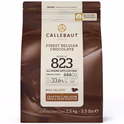 Callebaut 34% Milk Chocolate '823' Callets - 8x2.5kg