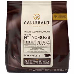 Callebaut Dark Chocolate Extra Bitter 70% Callets - 7x0.4kg