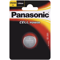 Goobay CR2450 P 1-BL Panasonic, Single-use battery, CR2450, Lithium, 3 V, 1 pc(s), 620 mAh