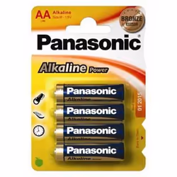 Goobay LR6 4-BL Panasonic Alkaline Power, Single-use battery, AA, Alkaline, 1.5 V, 4 pc(s), Blue, Gold