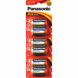 Panasonic Pro Power Gold LR14PPG Alkaline C Batteries 6/pk (LR14, MN1400, AM2)