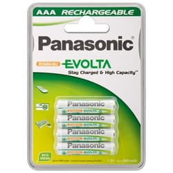 Wentronic AAA 800mAh NiMH 4-BL EVOLTA Panasonic Rechargeable battery Nickel-Metal Hydride (NiMH)