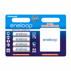 Sanyo BK-3MCCEC4BE, Rechargeable battery, AA, Nickel-Metal Hydride (NiMH), 1.2 V, 4 pc(s), 1900 mAh