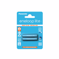 Sanyo BK-4LCCE/2BE, Battery, Blue, Nickel-Metal Hydride (NiMH), 550 mAh, 1.2 V, AAA