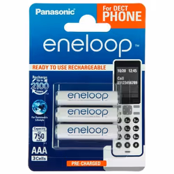 Panasonic BK-4MCCE/3DE, Battery, Blue, White, 750 mAh, 1.2 V, AAA, Blister