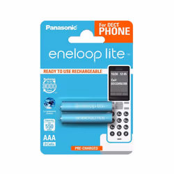 Panasonic Eneloop Lite AAA Micro 550mAh Eneloop NiMH Ready to Use Rechargeable Battery BK 4LCCE/2DE (2 Eneloop Lite Batteries ...