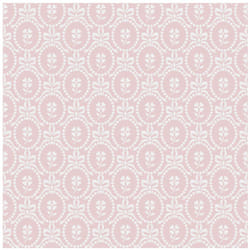 Jack 'N Rose Pale Pink Medallions Flowers Paste The Wall Vinyl Wallpaper